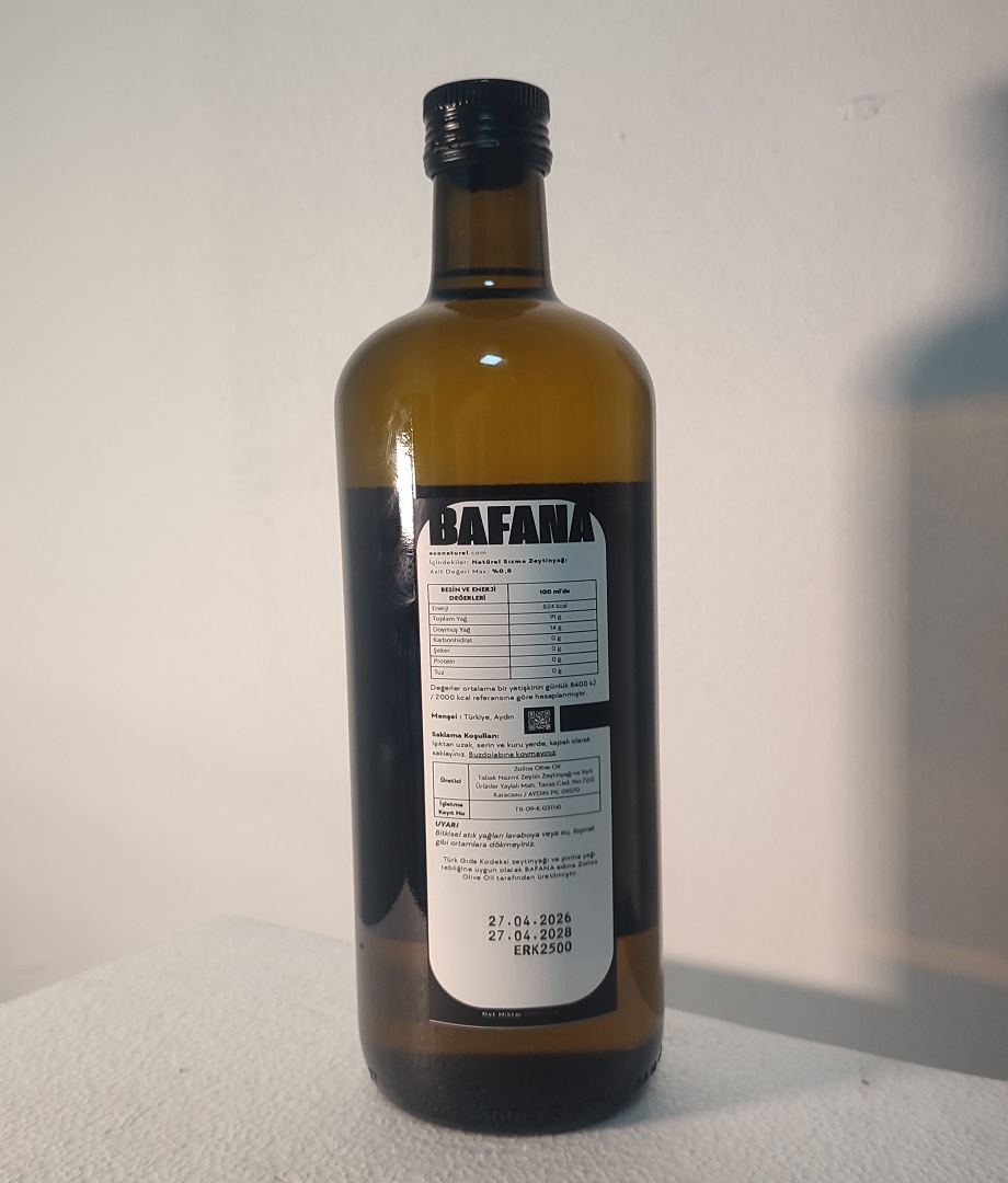 Bafana Erken Hasat  Soğuk Sıkım Zeytinyağı 1 litre